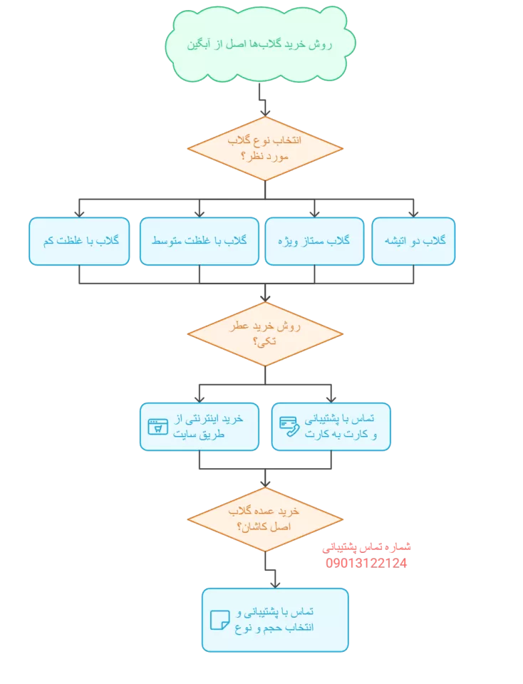 اینفوگرافیک خرید گلاب اصل کاشان